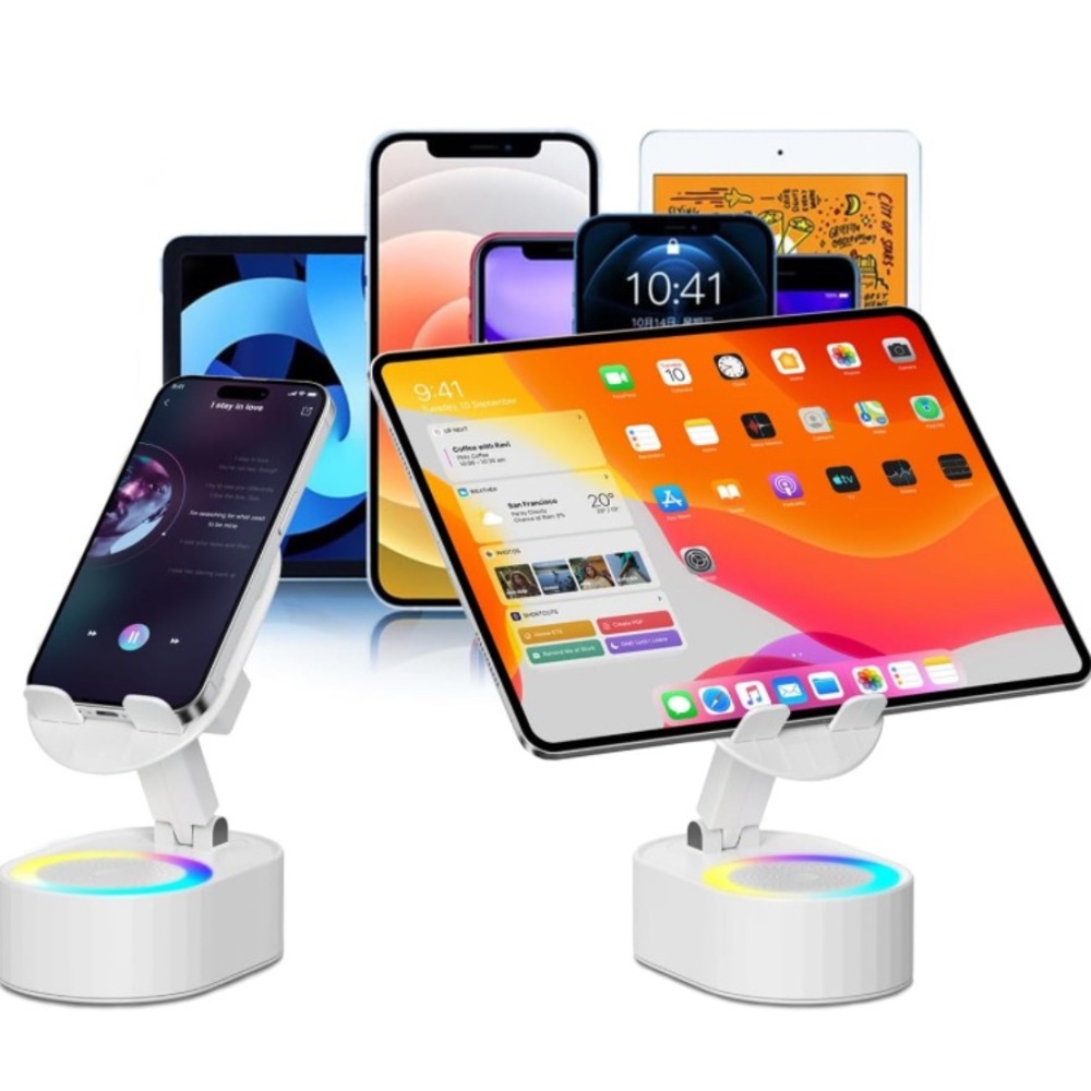 Wireless Induction Audio Bluetooth Speaker 5in1 Phone Holder